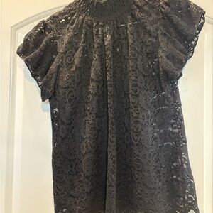 Adiva Black Lace Blouse